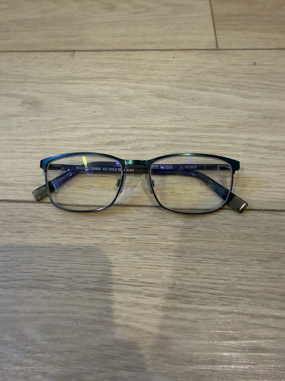 STEVE MADDEN MYLO GREEN SLATE 54/17/145 FLEX HINGE EYEGLASSES FRAME /G42
